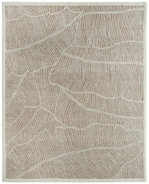 Feizy Rugs Winston Hand Tufted Wool Area Rug Sculpted Botanical Motif for Living Rooms WNS8B02FTPEIVYE10