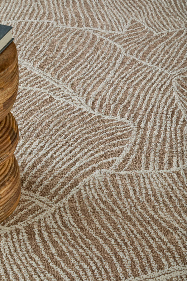 Feizy Rugs Winston Hand Tufted Wool Area Rug Sculpted Botanical Motif for Living Rooms WNS8B02FTPEIVYE10