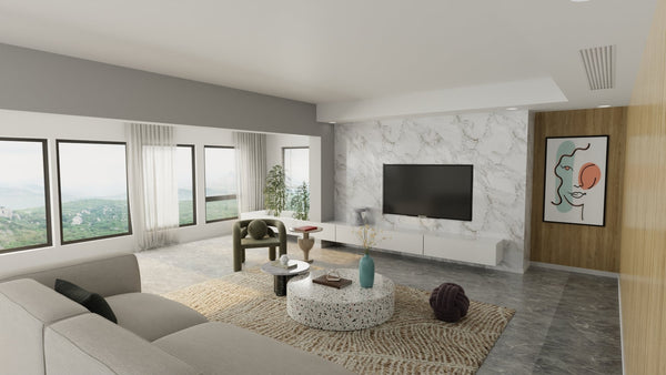 Feizy Rugs Winston Hand Tufted Wool Area Rug Sculpted Botanical Motif for Living Rooms WNS8B02FTPEIVYE10