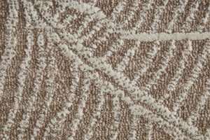 Feizy Rugs Winston Hand Tufted Wool Area Rug Sculpted Botanical Motif for Living Rooms WNS8B02FTPEIVYE10