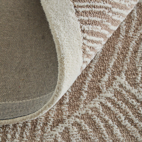 Feizy Rugs Winston Hand Tufted Wool Area Rug Sculpted Botanical Motif for Living Rooms WNS8B02FTPEIVYE10