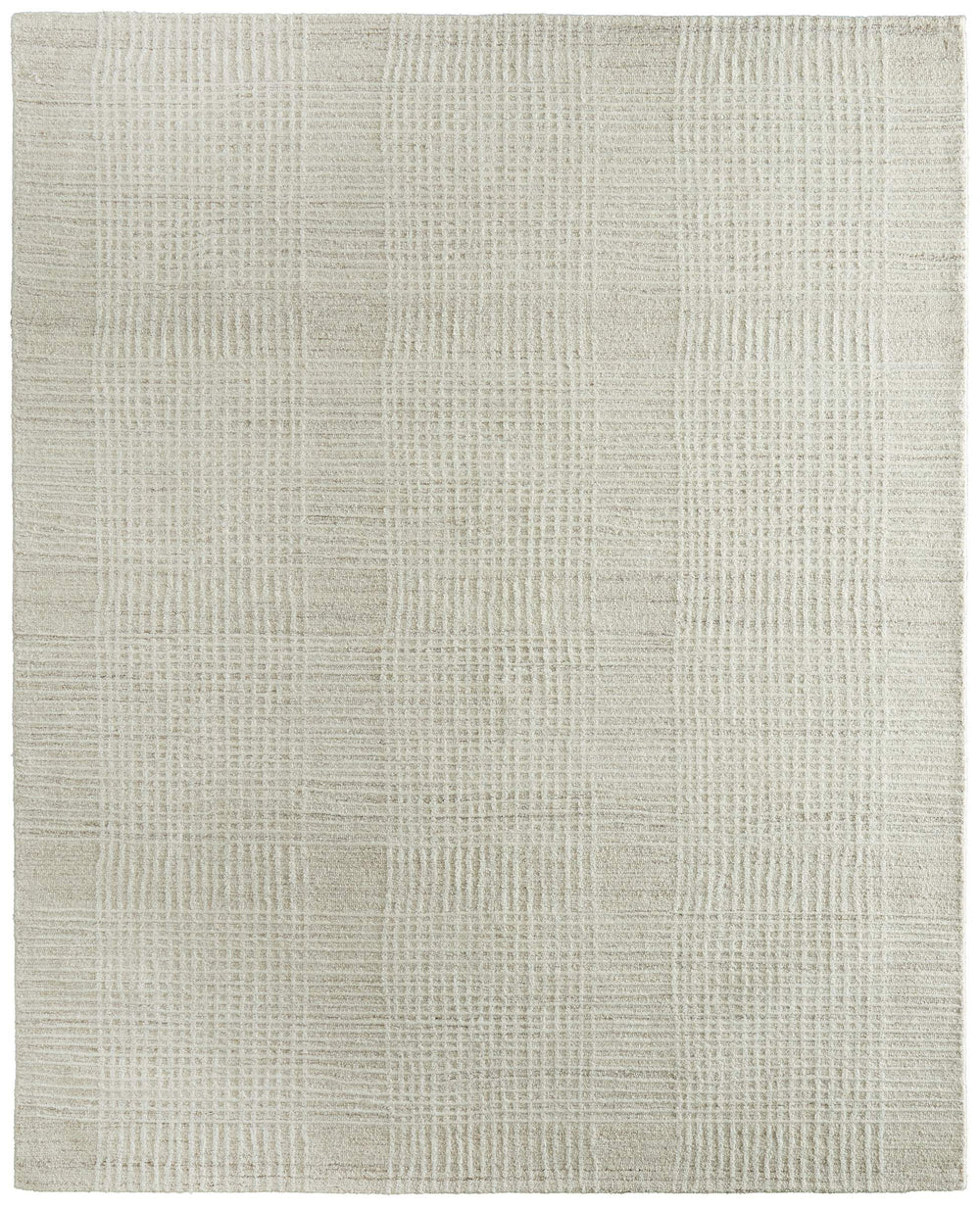 Feizy Rugs Winston Hand Tufted Wool Area Rug Sculpted Plaid Texture for Living Bedroom Spaces WNS8B04FBGEIVYE10