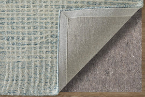 Feizy Rugs Winston Hand Tufted Wool Plaid Area Rug Sculptural Pile for Living or Bedroom WNS8B04FBLUIVYE10