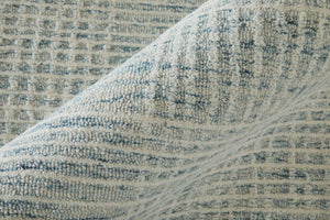 Feizy Rugs Winston Hand Tufted Wool Plaid Area Rug Sculptural Pile for Living or Bedroom WNS8B04FBLUIVYE10