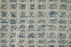 Feizy Rugs Winston Hand Tufted Wool Plaid Area Rug Sculptural Pile for Living or Bedroom WNS8B04FBLUIVYE10
