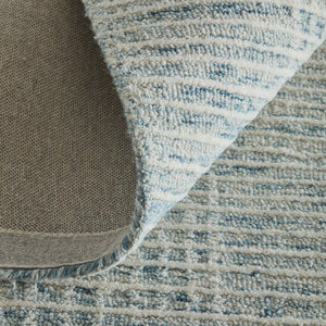Feizy Rugs Winston Hand Tufted Wool Plaid Area Rug Sculptural Pile for Living or Bedroom WNS8B04FBLUIVYE10