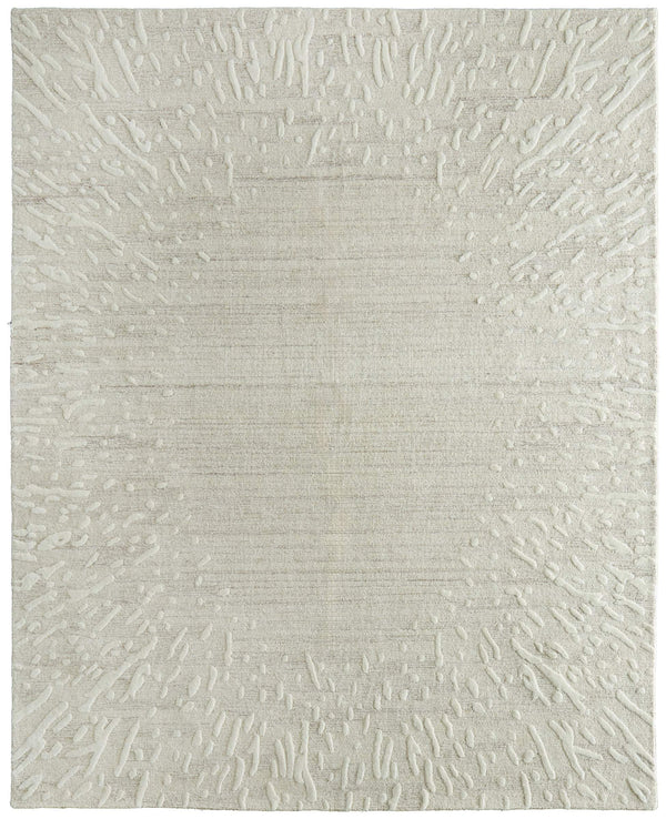 Feizy Rugs Winston Hand-Tufted Wool Area Rug Sculpted Loop Cut Pile Modern Living Room Accent Ivory 5' x 8' WNS8B06FNATBGEE10