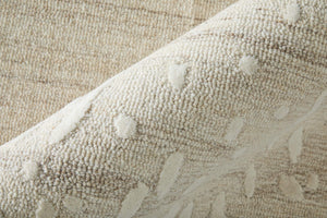 Feizy Rugs Winston Hand-Tufted Wool Area Rug Sculpted Loop Cut Pile Modern Living Room Accent Ivory 5' x 8' WNS8B06FNATBGEE10