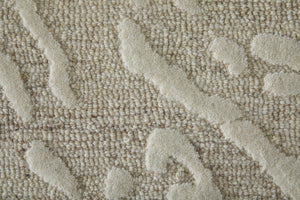 Feizy Rugs Winston Hand-Tufted Wool Area Rug Sculpted Loop Cut Pile Modern Living Room Accent Ivory 5' x 8' WNS8B06FNATBGEE10