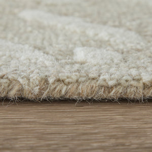 Feizy Rugs Winston Hand-Tufted Wool Area Rug Sculpted Loop Cut Pile Modern Living Room Accent Ivory 5' x 8' WNS8B06FNATBGEE10