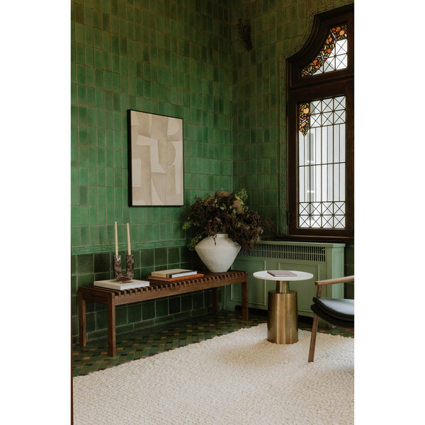 Moe's Home Saga Wall Décor: Abstract Canvas Art With Timeless Earthy Tones For Modern Interior Spaces Multicolor Ink Print On Canvas,Black Polystyrene Frame Wp-1258-37