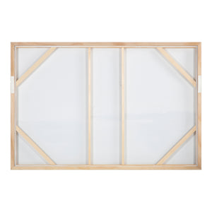 Moe's Home Shoreline Framed Painting - Captivating Tide Artwork In Blue Tones For Elegant Home Decor Display Multicolor Print On Canvas,Pine Frame And Stretchers Wp-1261-37