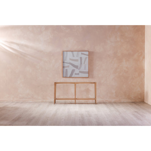 Moe's Home Configured Modernist-inspired Framed Painting With Floating Shapes And Soft Muted Tones For Home Decor Multicolor Print On Canvas,Pine Frame Wp-1270-37