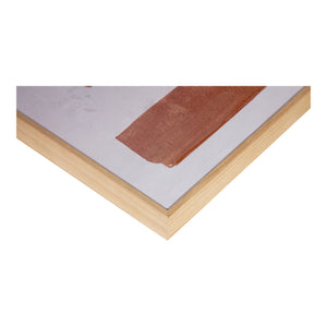 Moe's Home Cici Captivating Abstract Painting With Earthy Hues And Solid Pine Frame For Serene Home Decor Multicolor Design Painted On Canvas,Canvas Stretched Over Pine Wood Wp-1293-37