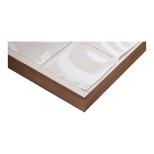 Moe's Home Unfold Abstract Canvas Art - Dadaist Inspiration With Shadowed Tones In Pine Frame For Modern Decor Multicolor Design Printed On Canvas,Canvas Stretched Over Pine Wood Wp-1296-37