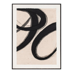 Moe's Home Poet Abstract Painting - Textured Acrylic Art With Lyrical Brush Strokes For Serene Home Decor Multicolor Acrylic Paint On Canvas,Solid Pine Frame Wp-1304-37