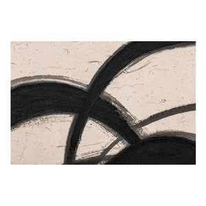 Moe's Home Poet Abstract Painting - Textured Acrylic Art With Lyrical Brush Strokes For Serene Home Decor Multicolor Acrylic Paint On Canvas,Solid Pine Frame Wp-1305-37