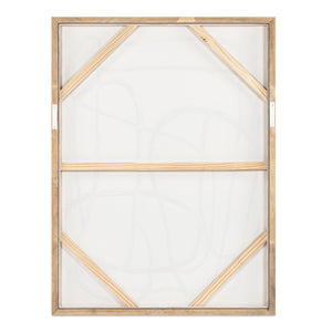 Moe's Home Encounters Framed Painting – Mesmerizing Textured Acrylic Art For Transitional Home Décor Multicolor Acrylic Paint On Canvas,Solid Pine Frame Wp-1310-37