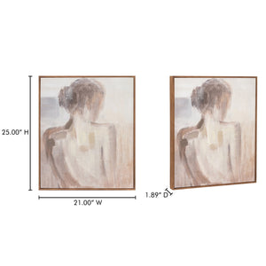 Moe's Home Sonder Framed Painting - Tranquil Contemplation Art Piece For Serene Home Décor And Reflection Multicolor Print On Canvas,Acrylic Paint On Canvas Wp-1314-37