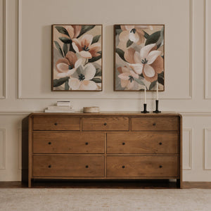 Moe's Home Virtue Painting - Exquisite Floral Art With Textured Brushstrokes, Perfect For Transitional Decor Multicolor Acrylic Paint On Canvas,Solid Pine Frame Wp-1316-37