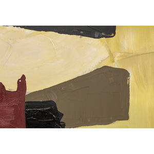 Moe's Home Studio Framed Painting - Modernist Abstract Art With Rich Textures And Warm Tones For Elegant Decor Multicolor Acrylic Paint On Canvas,Solid Pine Frame Wp-1321-37