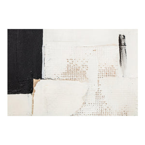 Moe's Home Interlude Framed Painting - Abstract Elegance With Textured Acrylic On Canvas And Solid Pine Frame Multicolor Acrylic Paint On Canvas,Solid Pine Frame Wp-1322-37