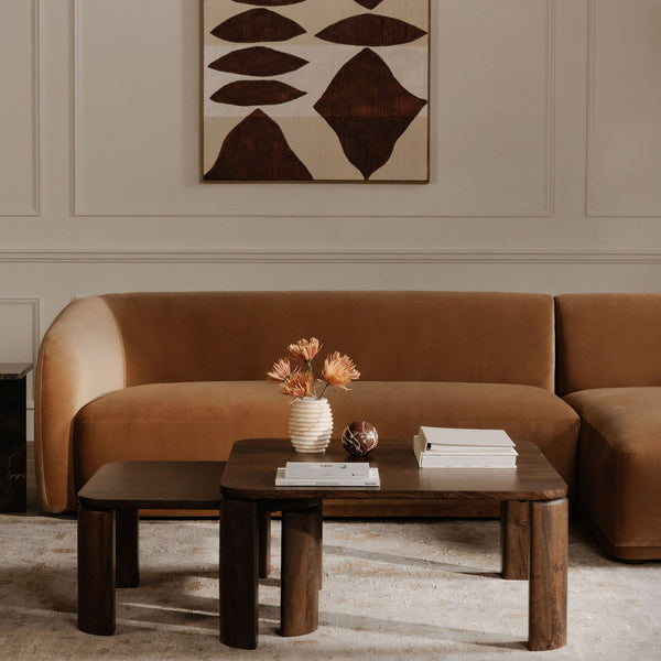 Moe's Home Amada Framed Painting - Elegant Modern Abstract Art With Textured Acrylic And Warm Red Hues Multicolor Acrylic Paint On Canvas,Solid Pine Frame Wp-1324-37