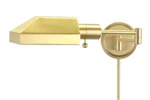 House Of Troy Home/Office Wall Swing - Elegant Design For Stylish Interiors, Direct Wired For Easy Setup & Use Satin Brass Metal Ws12-51-j