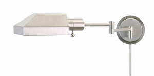 House Of Troy Home/Office Wall Swing - Elegant Design For Stylish Interiors, Direct Wired For Easy Setup & Use Satin Nickel Metal Ws12-52-j