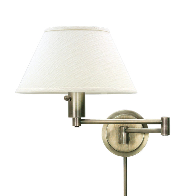 House Of Troy Home/Office Double Wall Swing Satin Nickel - Stylish, Direct Wired Solution For Modern Spaces Antique Brass Metal Ws14-71