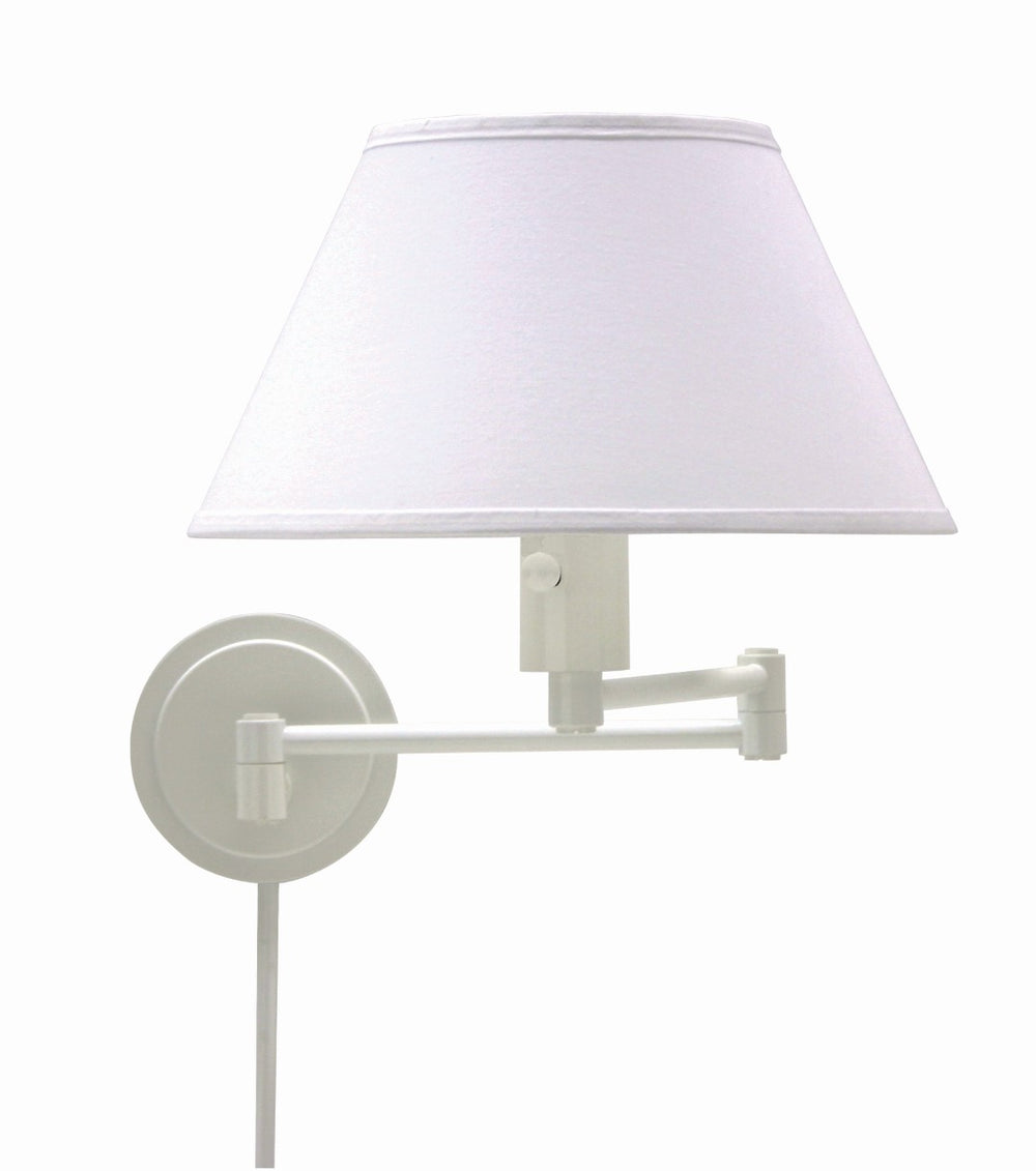 House Of Troy Home/Office Double Wall Swing Satin Brass - Elegant Design For Stylish Interiors & Direct Wiring Option White Metal Ws14-9