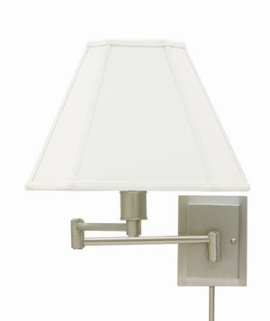 House Of Troy Home/Office Double Wall Swing Satin Nickel - Stylish, Direct Wired Solution For Modern Spaces Pewter Metal Ws16-31