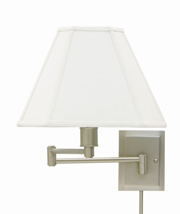 House Of Troy Home/Office Double Wall Swing Satin Nickel - Stylish, Direct Wired Solution For Modern Spaces Pewter Metal Ws16-31