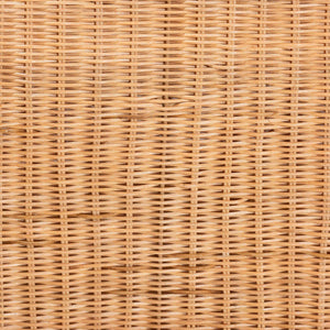 Bali & Pari Ada Handwoven Rattan Hamper with Scalloped Lid for Bedroom or Bath