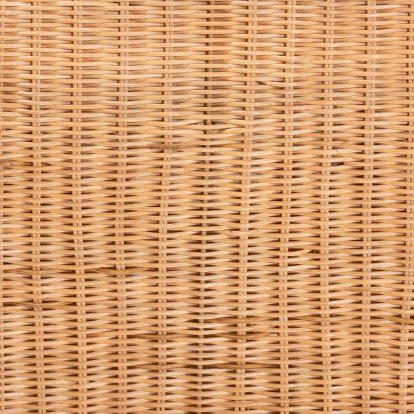 Bali & Pari Ada Handwoven Rattan Hamper with Scalloped Lid for Bedroom or Bath