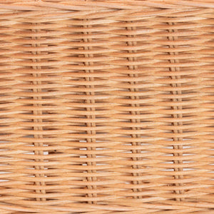 Bali & Pari Creusa Handcrafted Rattan Two Tier Wall Shelf with Woven Bow Accent