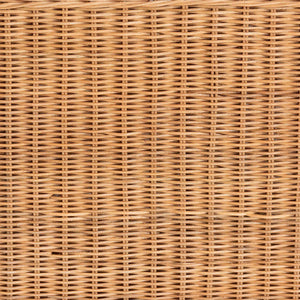 Bali & Pari Creusa Handcrafted Rattan Lift Top Storage Bench with Woven Bow