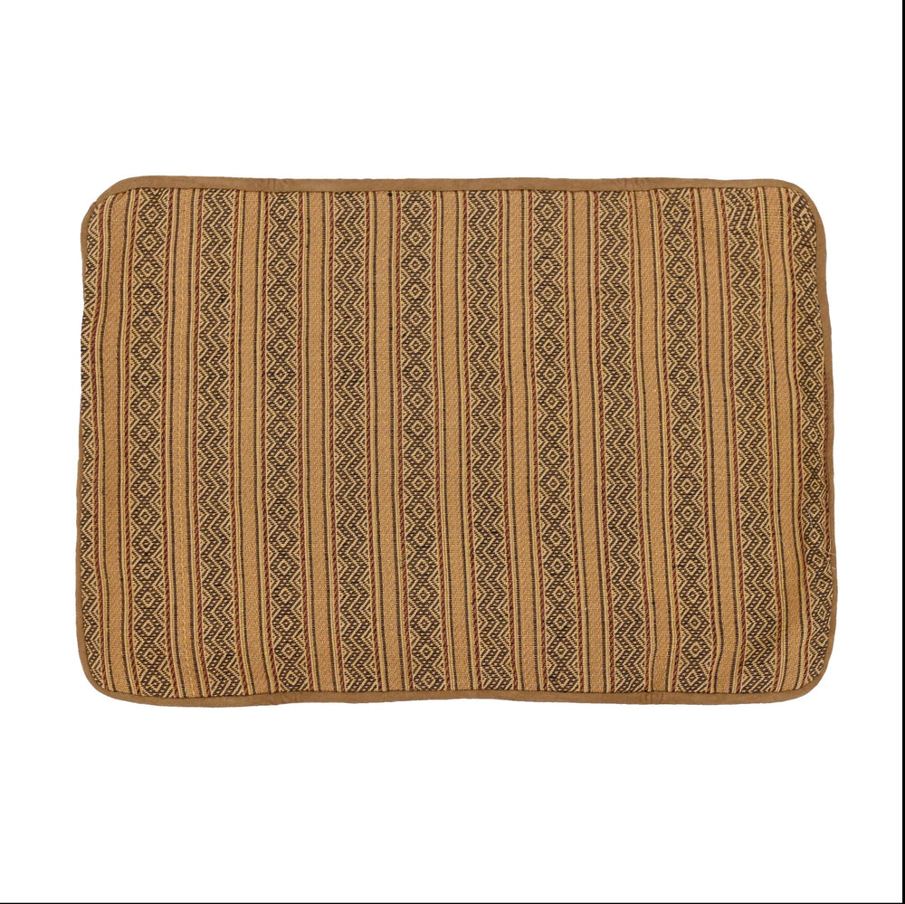 Hiend Accents Sw Placemat Set - 4 Exquisite Southwest Design Placemats For Elegant Dining & Cozy Atmosphere Tan 60% Polyester,40% Cotton Ws3010pm