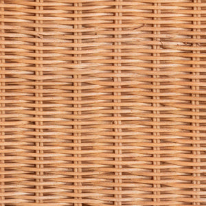 Bali & Pari Hendrina Handcrafted Rattan Mahogany Shoe Cabinet Boho Entryway Organizer