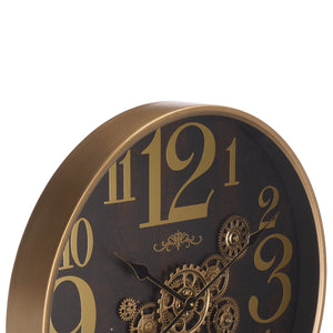 Safavieh Harrietta Industrial Gear Wall Clock With Large Numerals For Living Room Or Office Decor WS360201