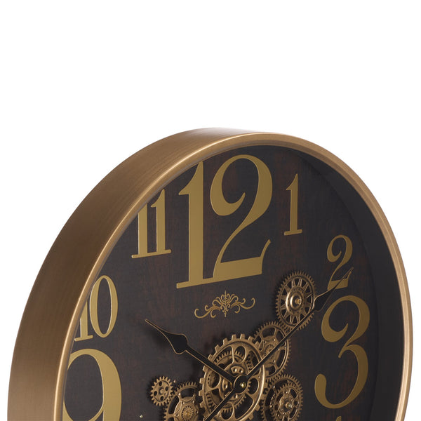 Safavieh Harrietta Industrial Gear Wall Clock With Large Numerals For Living Room Or Office Decor WS360201