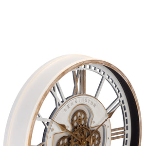 Safavieh Willmar Translucent Gear Wall Clock With Roman Numerals Open Face Industrial Design WS360415