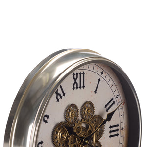 Safavieh Hayward Roman Numeral Gear Wall Clock With Quartz Movement For Modern Living Spaces WS360802