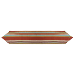 Hiend Accents Calhoun Striped Table Runner - Elevate Your Dining With Vibrant Desert Hues And Elegant Silver Conchos Multi 100% Polyester Ws4060r