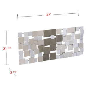 Safavieh Holly And Martin Wavson Geometric Metal Wall Sculpture Modern Art For Living Room Or Office WS4457