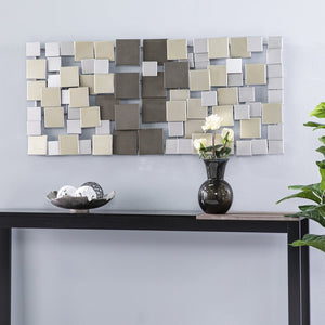 Safavieh Holly And Martin Wavson Geometric Metal Wall Sculpture Modern Art For Living Room Or Office WS4457