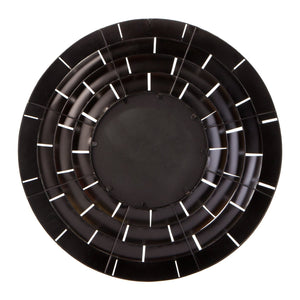 Safavieh Baroda Round Iron Tile Wall Mirror With Beveled Glass For Rustic Eclectic Decor WS4761