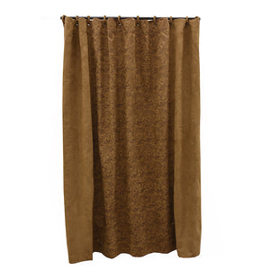 Hiend Accents Small Paisley Shower Curtain – Rustic Elegance For Western-themed Bathrooms, Durable Polyester Design Tan 100% Polyester Ws5002sc