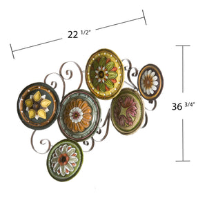 Safavieh Marinci Tuscan Scroll Frame Metal Plate Gallery Wall Art For Kitchen Or Dining Room WS9435
