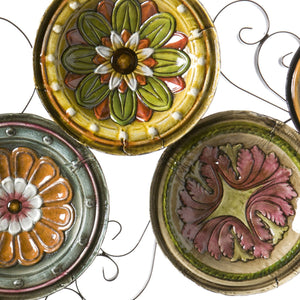 Safavieh Marinci Tuscan Scroll Frame Metal Plate Gallery Wall Art For Kitchen Or Dining Room WS9435
